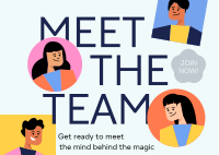 Expert Professional Team Postcard