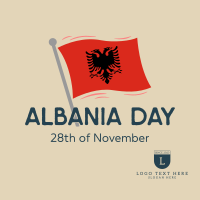 Albania Independence Day Instagram Post Design