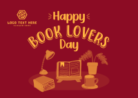 Book Day Greeting Postcard