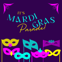 Mardi Gras Masks Linkedin Post