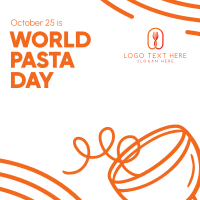 Quirky World Pasta Day Instagram Post