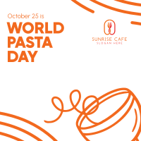 Quirky World Pasta Day Instagram Post Image Preview