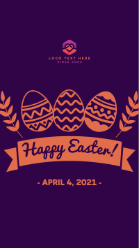Easter Egg Banner Instagram Story