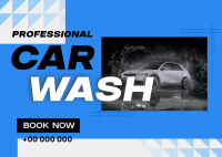 Professional Car Wash Services Postcard