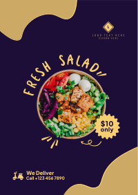 Fresh Salad Delivery Flyer