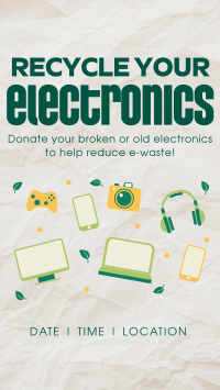 Recycle your Electronics Facebook Story