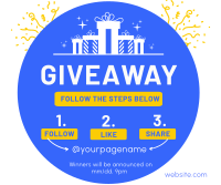 Simple Giveaway Facebook Post Design