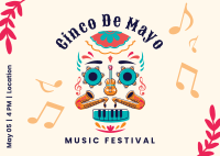 Cinco De Mayo Music Fest Postcard