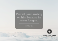 Inspirational Bible Verse Postcard