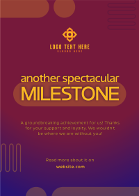 Modern Corporate Milestone Poster