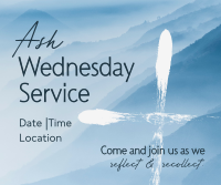 Ash Wednesday Mountain Cross Facebook Post