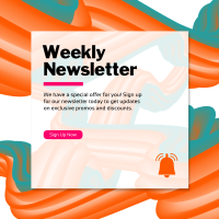 Our Weekly Newsletter Instagram Post Design