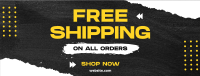 Grunge Shipping Discount Facebook Cover Design