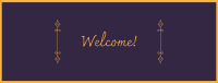 Sophisticated Welcome Facebook Cover Image Preview