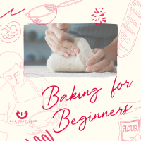 Beginner Baking Class Instagram Post