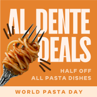 Minimalist Quirky Pasta Deals Instagram Post Image Preview