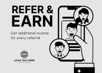 Refer and Earn Postcard
