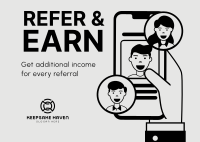 Refer and Earn Postcard Image Preview