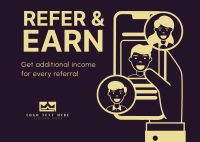 Refer and Earn Postcard