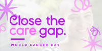 Swirls and Dots World Cancer Day Twitter Post