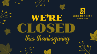 Closed On Thanksgiving Animation