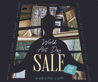 World Art Day Sale Facebook Post