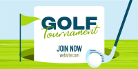 Simple Golf Tournament Twitter Post