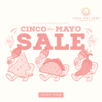 Cinco De Mayo Mascot Sale Instagram Post