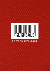 10.10 Sale Barcode Flyer