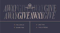 Elegant Minimal Giveaway Animation