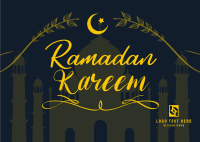 Ramadan Mosque Greeting Postcard