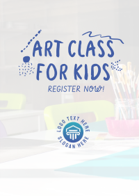 Art Class For Kids Flyer