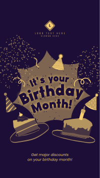 It's your Birthday Month Facebook Story