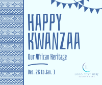 Tribal Kwanzaa Heritage Facebook Post