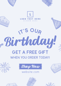 Business Birthday Promo Poster