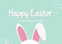 Easter Bunny Ears Postcard