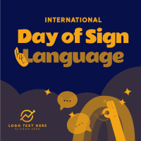 Sign Language Day Instagram Post