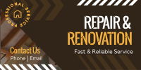 Repair & Renovation Twitter Post