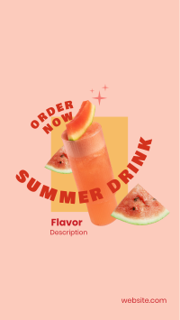 Summer Drink Flavor  Facebook Story