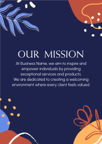 Our Mission Organic Abstract Poster