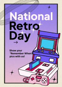 Unique Retro Day  Flyer