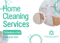 Modern Cleaning Service Postcard Image Preview