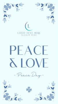 Floral Peace Day Facebook Story