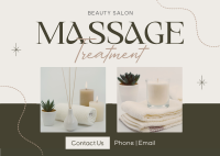 Beauty Salon Service Postcard Design