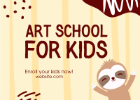 Art School for Kids Postcard
