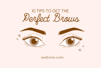 Beautiful Brows Pinterest Cover Design