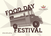 Food Truck Fest Postcard Image Preview