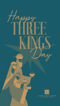 Happy Three Kings Instagram Story Design