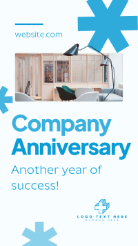 Minimalist Company Anniversary TikTok Video