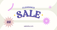 Cute Y2K Clearance Sale Facebook Ad Design